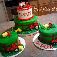 D-Dubs Turning 1! Tractor and Smash Cakes