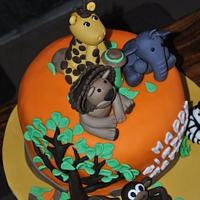 Matt's Jungle Safari Cake