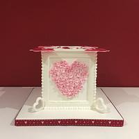 Valentine Royal icing cake