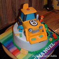 LEGO - road works cake