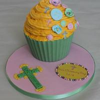 Colourful Christening giantcupcake no2