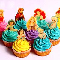 Princess & ice cream cupcakes