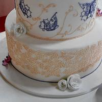 wedding cake royal icing