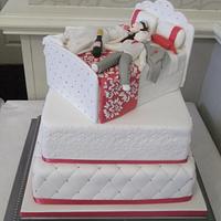 Bed Wedding Cake