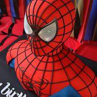 Spiderman Bust Cake!