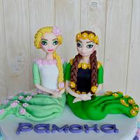 Cake frozen - Elsa and Anna