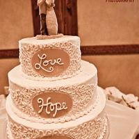 The Brights' Wedding Cake 