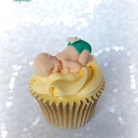 Tiffany Box Baby Shower Cake & Cupcakes