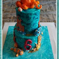 Cake with Nemo, Dory and Hank