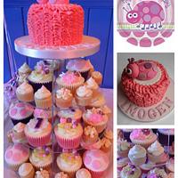 Imogens 1st Birthday Cupcake Tower