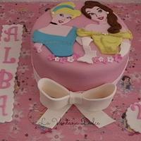 Bella and Cinderella Cake
