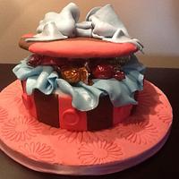 Chocolate gift box Cake