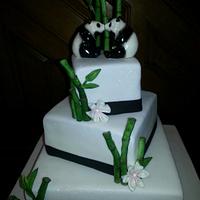 Bamboo Wedding Cake
