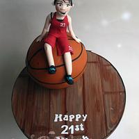 Niamh - 21st Birthday Basketball Cake
