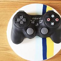 Playstation controller cake