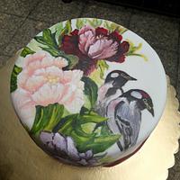 Handpainted cake