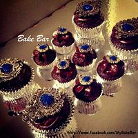 Jeweled cupcakes