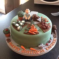 Gardening lover's 60th birthday cake!