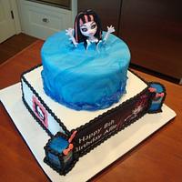 Monster High Draculaura Pool Party Cake