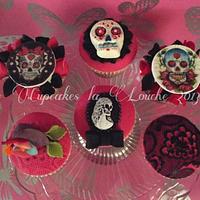 Skull theme cupcakes