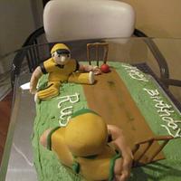 Cricket Birthday cake