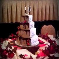 Half and Half Wedding Cake