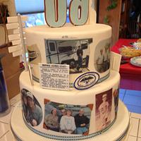 60th Birthday Photo Cake