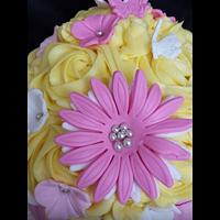 Giant Cupcake with flowers