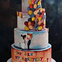 Balloons Wedding Cake