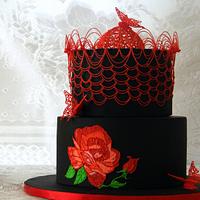 Embroidery in Royal icing