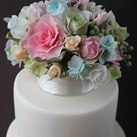 Bouquet of flowers cake