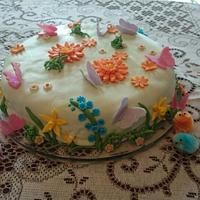 Spring flower Cake 