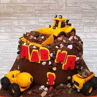 Excavator cake Excavator cake