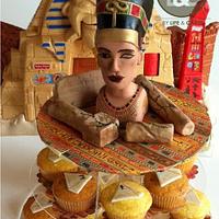 Nefertiti topper - Birthday party