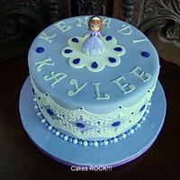 Sofia the First in Cake Lace