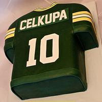 Green Bay Packers Football Jersey Cake