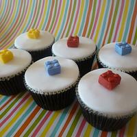 Colourful kids cake sale collection - buttons, stars and Lego!
