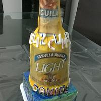 Beer Bottle Cake (Aguila Light Beer)