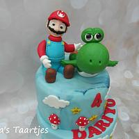 Mario&Yoshi Cake