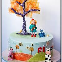 Pastel Butterfly Rainbow - cake by Jo Finlayson (Jo Takes 