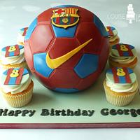3d Barcelona Football Cake