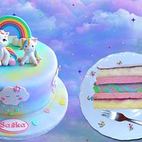 birthday - rainbow cake