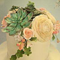 Vintage Romance with Modern flowers