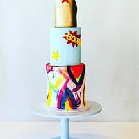 Wonder woman + Art Cake