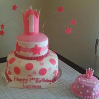 Princess cake with smash cake
