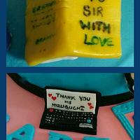 Thank you and farewell cake for a loved Teacher 