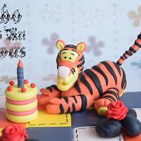 Winnie The Pooh and Friends Birthday Picnic Fondant Topper 