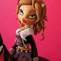 Monster High Cake -Draculaura & Clawdeen-