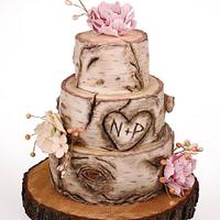 Birch Wedding cake