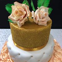 Orange & gold cake